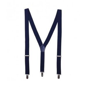 Premier Mens Clip On Braces / Navy